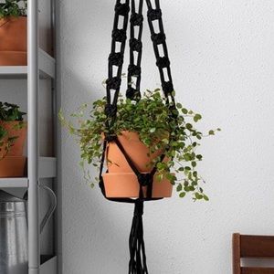 Set of 5 Black Ikea Plant Hangers